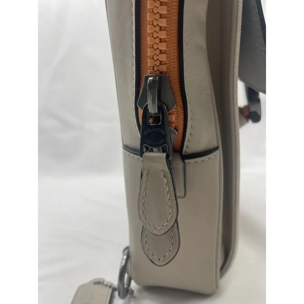 Coach Track Pack In Colorblock‎ Signature Canvas C8126